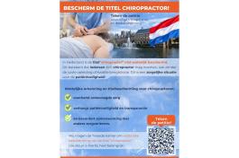 Petitie titelbescherming chiropractoren!